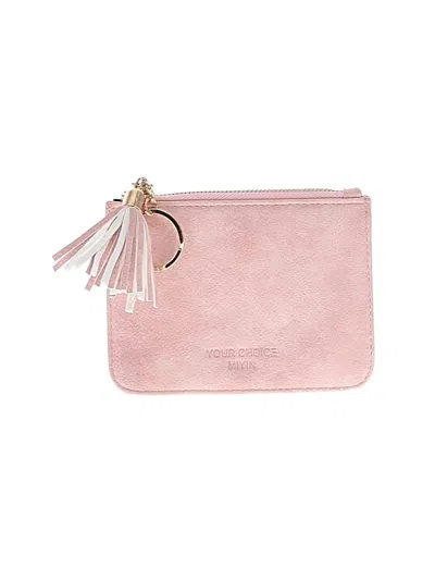 Pre-owned Assorted Brands Card Holder In Pink