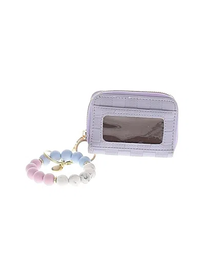 Pre-owned Assorted Brands Card Holder In Purple