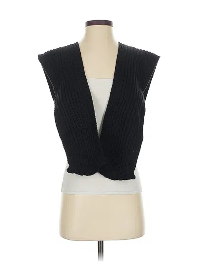 Pre-owned Assorted Brands Cardigan Sweater In Black
