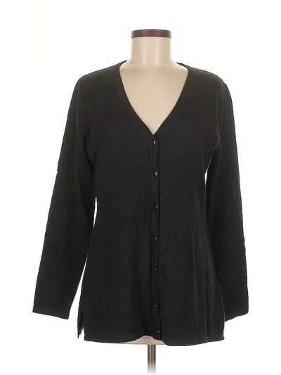 Pre-owned Assorted Brands Cardigan Sweater In Black