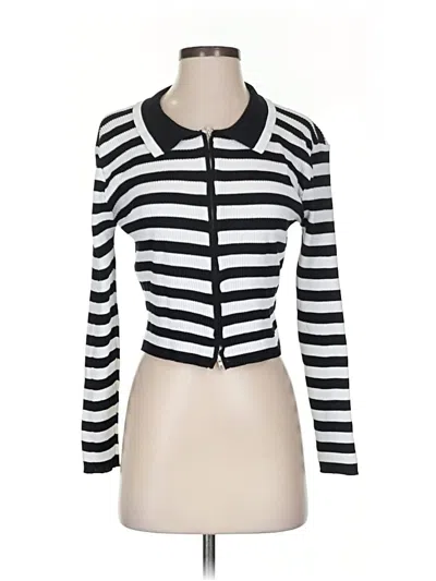 Pre-owned Assorted Brands Cardigan Sweater In Black