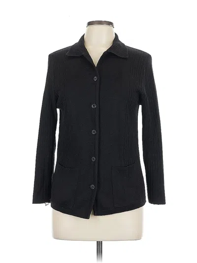 Pre-owned Assorted Brands Cardigan Sweater In Black
