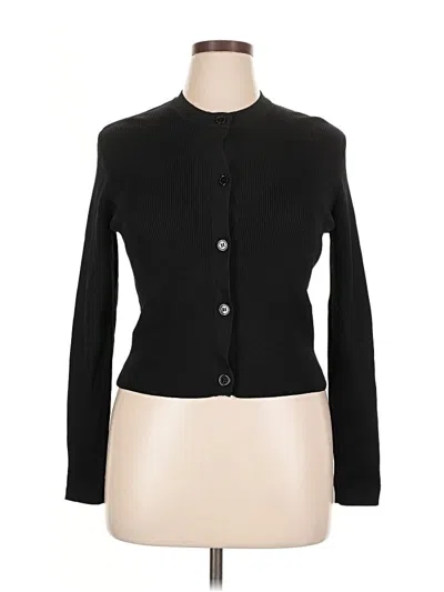Pre-owned Assorted Brands Cardigan Sweater In Black