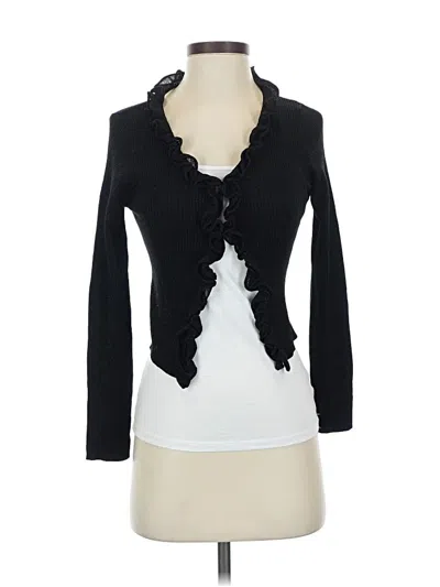 Pre-owned Assorted Brands Cardigan Sweater In Black