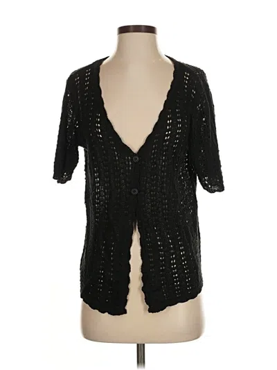 Pre-owned Assorted Brands Cardigan Sweater In Black
