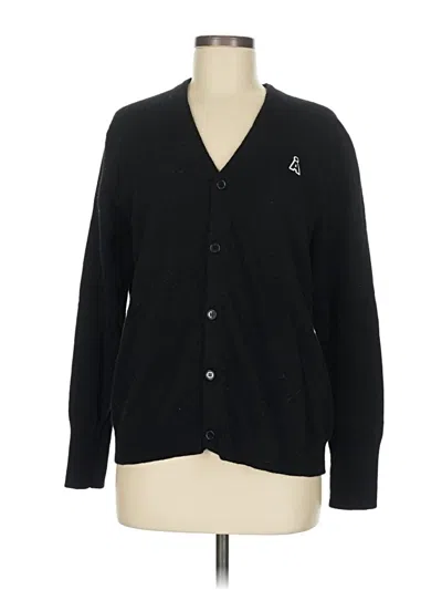 Pre-owned Assorted Brands Cardigan Sweater In Black
