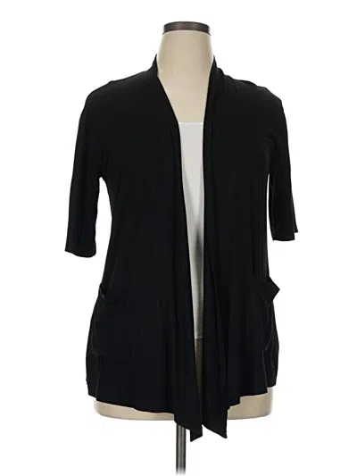 Pre-owned Assorted Brands Cardigan Sweater In Black