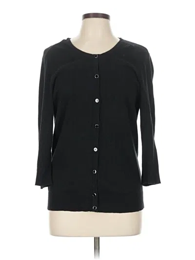 Pre-owned Assorted Brands Cardigan Sweater In Black