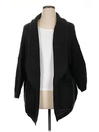 Pre-owned Assorted Brands Cardigan Sweater In Black