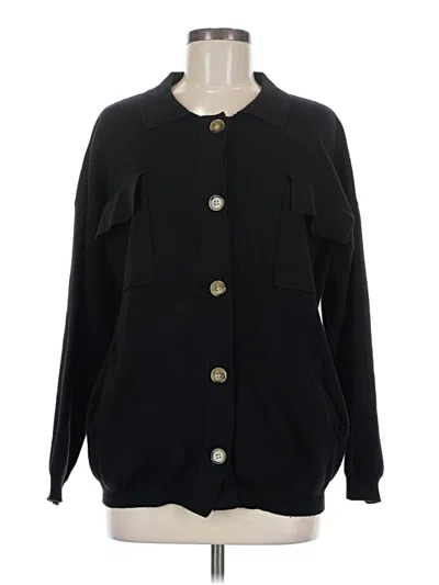 Pre-owned Assorted Brands Cardigan Sweater In Black