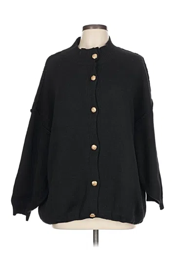 Pre-owned Assorted Brands Cardigan Sweater In Black