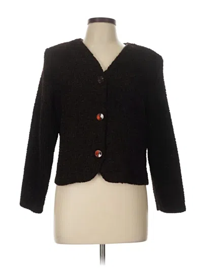 Pre-owned Assorted Brands Cardigan Sweater In Black