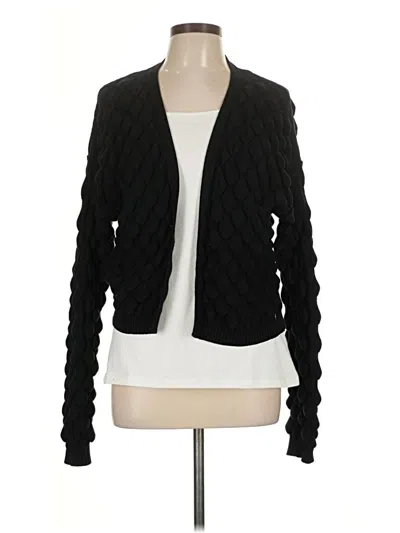 Pre-owned Assorted Brands Cardigan Sweater In Black