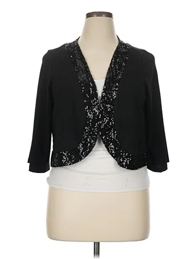 Pre-owned Assorted Brands Cardigan Sweater In Black