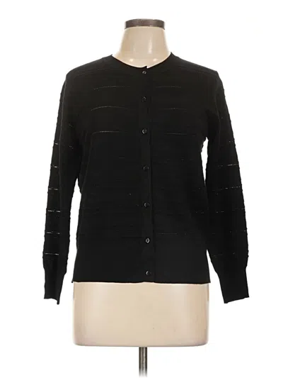 Pre-owned Assorted Brands Cardigan Sweater In Black