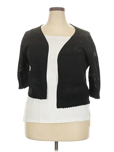 Pre-owned Assorted Brands Cardigan Sweater In Black