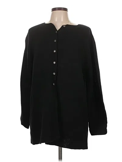 Pre-owned Assorted Brands Cardigan Sweater In Black