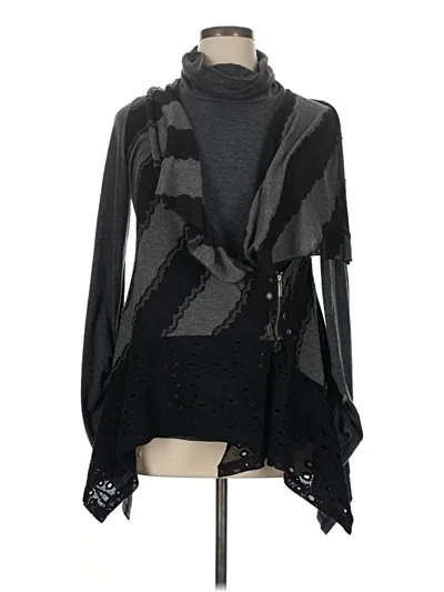 Pre-owned Assorted Brands Cardigan Sweater In Black