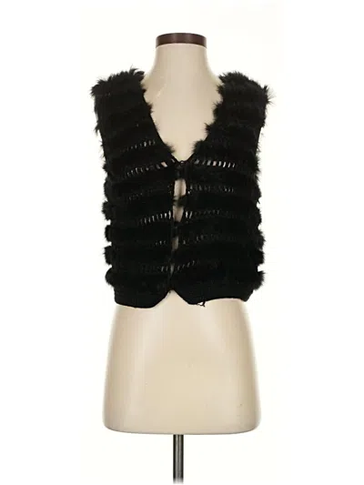 Pre-owned Assorted Brands Cardigan Sweater In Black
