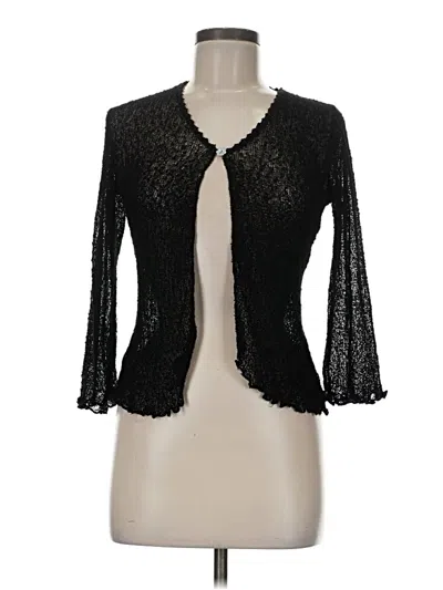 Pre-owned Assorted Brands Cardigan Sweater In Black