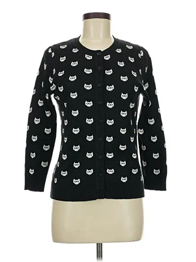 Pre-owned Assorted Brands Cardigan Sweater In Black