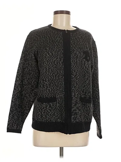 Pre-owned Assorted Brands Cardigan Sweater In Black