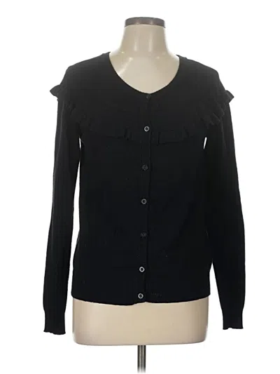 Pre-owned Assorted Brands Cardigan Sweater In Black