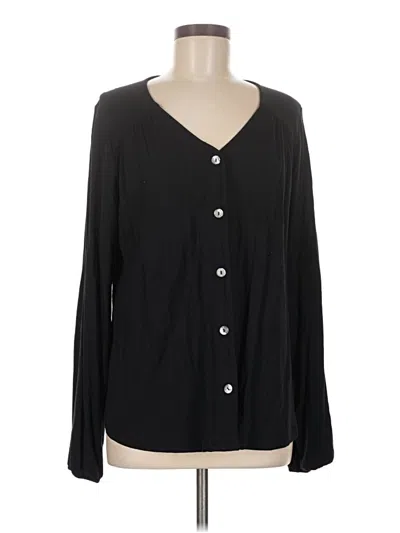 Pre-owned Assorted Brands Cardigan Sweater In Black