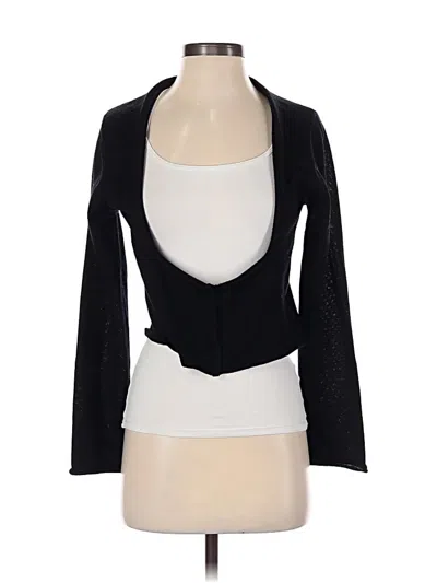 Pre-owned Assorted Brands Cardigan Sweater In Black