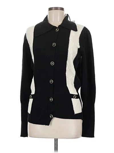 Pre-owned Assorted Brands Cardigan Sweater In Black