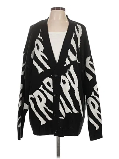 Pre-owned Assorted Brands Cardigan Sweater In Black