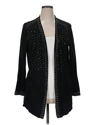 Pre-owned Assorted Brands Cardigan Sweater In Black