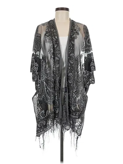 Pre-owned Assorted Brands Cardigan Sweater In Black