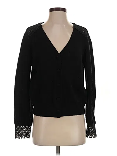 Pre-owned Assorted Brands Cardigan Sweater In Black
