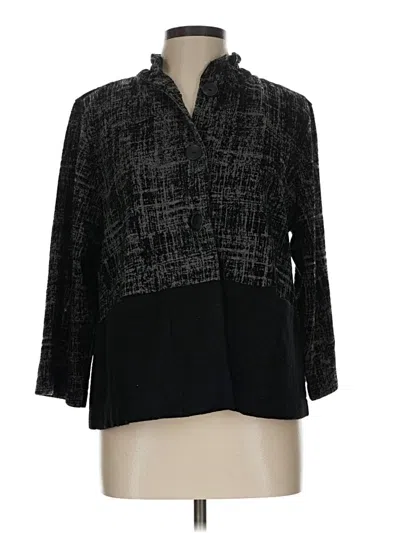 Pre-owned Assorted Brands Cardigan Sweater In Black