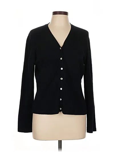 Pre-owned Assorted Brands Cardigan Sweater In Black