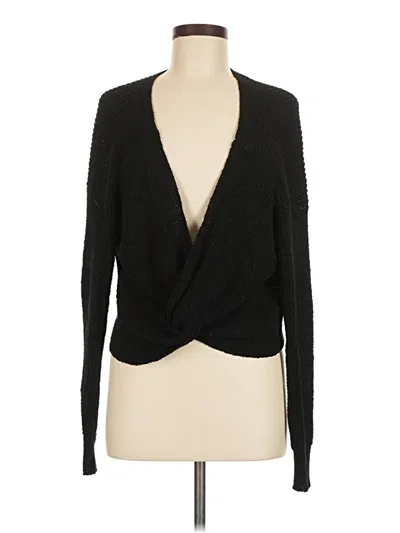 Pre-owned Assorted Brands Cardigan Sweater In Black