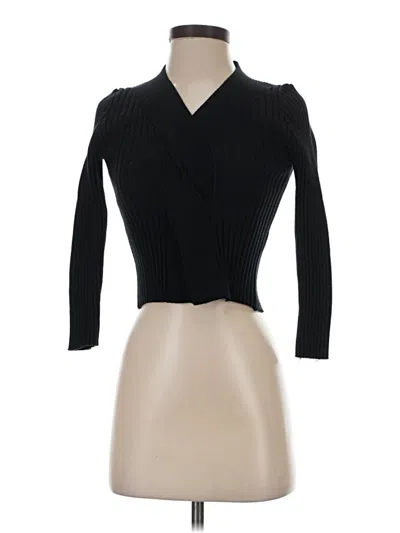 Pre-owned Assorted Brands Cardigan Sweater In Black