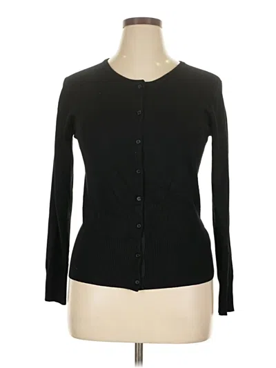 Pre-owned Assorted Brands Cardigan Sweater In Black