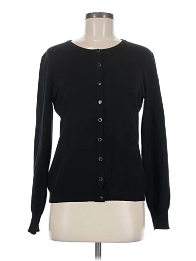 Pre-owned Assorted Brands Cardigan Sweater In Black