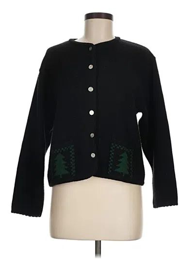 Pre-owned Assorted Brands Cardigan Sweater In Black