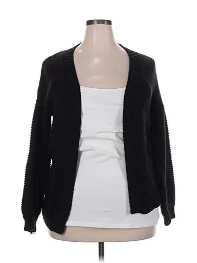 Pre-owned Assorted Brands Cardigan Sweater In Black