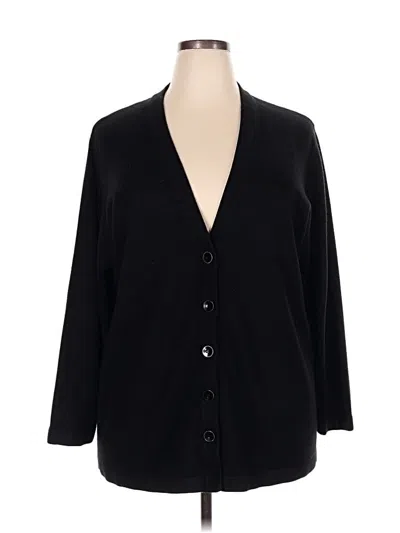 Pre-owned Assorted Brands Cardigan Sweater In Black