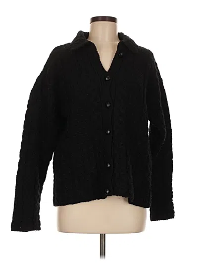 Pre-owned Assorted Brands Cardigan Sweater In Black