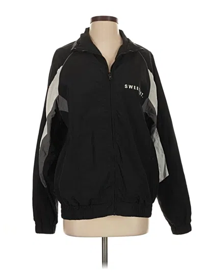 Pre-owned Assorted Brands Cardigan Sweater In Black