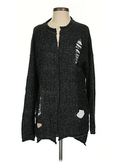 Pre-owned Assorted Brands Cardigan Sweater In Black