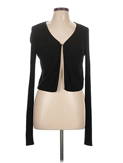 Pre-owned Assorted Brands Cardigan Sweater In Black