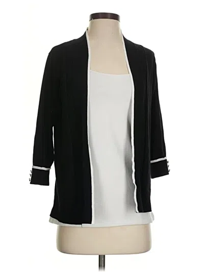 Pre-owned Assorted Brands Cardigan Sweater In Black