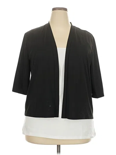 Pre-owned Assorted Brands Cardigan Sweater In Black