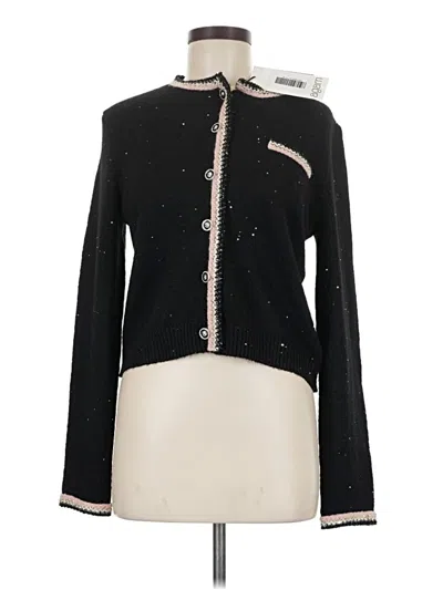 Pre-owned Assorted Brands Cardigan Sweater In Black